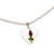 Halskette mit natürlichem Blumenanhänger - Herzförmige Halskette mit natürlichem Rosenanhänger aus Mexiko
