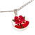 Halskette mit natürlichem Blumenanhänger - Runde Halskette mit natürlichem Blumenanhänger aus Mexiko