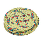 Natural fiber coasters, 'Cyan Eco' (set of 6) - Set of 6 Cyan and Crimson Natural Fiber Coasters from Mexico