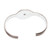 Sterling silver cuff bracelet, 'Lagoon Portal' - Modern Sterling Silver Cuff Bracelet with Recon Turquoise