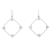 Sterling silver dangle earrings, 'Glorious Geometry' - Geometric Polished Sterling Silver Dangle Earrings