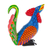 Wood alebrije figurine, 'Imposing Rooster' - Wood Rooster Alebrije Figurine Carved and Painted by Hand