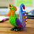 Wood alebrije figurine, 'Impressive Rooster' - Colorful Wood Rooster Alebrije Figurine Painted by Hand (image 2) thumbail