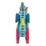 Wood alebrije figurine, 'Spectacular Elephant' - Hand-Painted Mexican Wood Alebrije Elephant Figurine