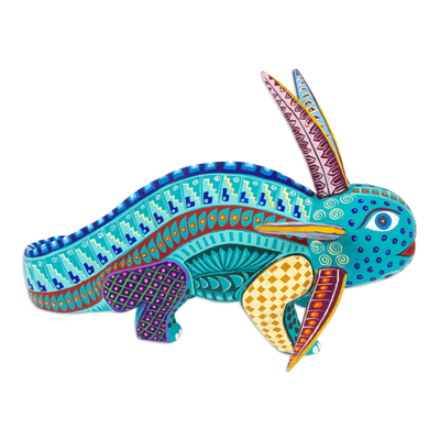 Figura alebrije de madera - Figura Alebrije Axolotl de Madera Pintada a Mano en México