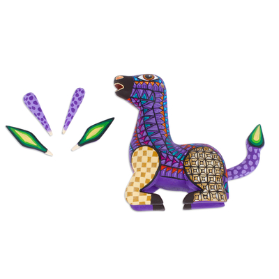 Alebrije-Figur aus Holz - Alebrije-Giraffenfigur aus Holz, handbemalt in Mexiko