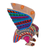 Wood alebrije figurine, 'Breathtaking Eagle' - colourful Hand-Painted Mexican Wood Alebrije Eagle Figurine