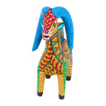 Wood alebrije figurine, 'Enchanting Sheep' - Wood Alebrije Sheep Figurine Hand-Painted in Mexico