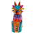 Wood alebrije figurine, 'Leader's Fantasy Fur' - Hand-Painted colourful Copal Wood Wolf Alebrije Figurine