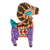 Wood alebrije figurine, 'Majestic Sheep' - Copal Wood Alebrije Sheep Figurine Hand-Painted in Purple