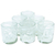 Handblown rocks glasses, 'Whirling White' (set of 6) - Set of 6 Eco-Friendly Handblow White Rocks Glasses (image 2b) thumbail