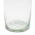 Vasos de vidrio reciclado soplado, (par) - Par de vasos de vidrio reciclado soplado a mano con borde azul