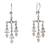 Sterling silver chandelier earrings, 'Oaxaca Spirits' - Polished Religious Sterling Silver Chandelier Earrings