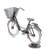 Upcycled metal sculpture, 'Peaceful Routes' - Eco-Friendly Polished Metal Bike Sculpture with Basket (image 2b) thumbail