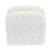 Ceramic napkin holder, 'Paradisiac Spring' - Handcrafted Floral Beige and Ivory Ceramic Napkin Holder