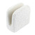 Ceramic napkin holder, 'Paradisiac Spring' - Handcrafted Floral Beige and Ivory Ceramic Napkin Holder
