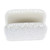 Ceramic napkin holder, 'Paradisiac Spring' - Handcrafted Floral Beige and Ivory Ceramic Napkin Holder