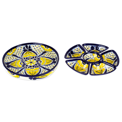 Keramik-Vorspeiseschalen, (7 Stück) - Talavera Keramik-Vorspeiseschalen-Set aus Mexiko (7-teilig)