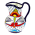 Keramikkrug - Bemalter Keramikkrug im Talavera-Stil in Blau und Rot