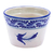 Ceramic flower pot, 'Lapis Doves' - Dove-Themed Ceramic Planter Hand-Crafted in Talavera Style