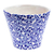 Blumentopf aus Keramik - Handbemalter Keramik-Übertopf im Talavera-Stil mit Blattmotiven