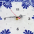 Ceramic wall clock, 'Talavera Time' - Hand-Painted Blue Talavera-Style Ceramic Wall Clock