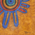 Giclee print, 'Veracruz' - Folk Art Ink on Paper Giclee Print in Blue and Brown Hues
