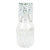 Handblown carafe and glass set, 'White Frost' - White Spotted Recycled Glass Carafe and Glass from Mexico