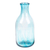 Handblown recycled glass carafe and glass set, 'Delicate Aqua' (pair) - Aqua Handblown Recycled Glass Carafe and Cup Set (Pair)