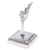 Pewter ring holder, 'Mystic Heaven' - Angel-Themed Abstract Polished Pewter Ring Holder