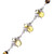 Amber station bracelet, 'Bubbly Bee' - 925 Silver Amber Bee Station Bracelet with Openwork Accents (image 2e) thumbail