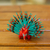 Wood alebrije figurine, 'Cute Porcupine in Strawberry' - Hand-Painted Wood Alebrije Porcupine Figurine in Red (image 2) thumbail