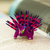 Wood alebrije figurine, 'Cute Porcupine in Purple' - Hand-Painted Wood Alebrije Porcupine Figurine in Purple (image 2) thumbail