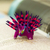 Wood alebrije figurine, 'Cute Porcupine in Purple' - Hand-Painted Wood Alebrije Porcupine Figurine in Purple