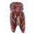 Wood alebrije figurine, 'Cute Hippo in Brown' - Mexican Hand-Painted Wood Alebrije Hippo Figurine in Brown