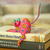 Figurilla de alebrije de madera - Figura de gato alebrije de madera de copal rosa pintada a mano