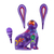 Wood alebrije figurine, 'Fluffy Blue-Violet Ears' - Marine-Themed Purple Copal Wood Alebrije Bunny Figurine