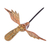 Wood alebrije ornament, 'Caramel Flight' - Painted Caramel Copal Wood Alebrije Hummingbird Ornament (image 2c) thumbail