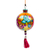 Wood ornament, 'Oaxaca's Colorful Spring' - Hand-Painted Floral Copal Wood Ornament in a Golden Base Hue