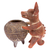 Ceramic figurine, 'Red Colima Dog' - Ceramic Pre-Hispanic Dog Figurine Handcrafted in Mexico thumbail