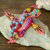 Wood alebrije figurine, 'Iguana Steps in Strawberry' - Hand-Painted Strawberry Copal Wood Alebrije Iguana Figurine