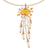 Gold-accented citrine and cubic zirconia pendant necklace, 'Absolute Joy' - Gold-Accented Citrine and Cubic Zirconia Pendant Necklace