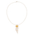 Gold-accented citrine and cubic zirconia pendant necklace, 'Absolute Joy' - Gold-Accented Citrine and Cubic Zirconia Pendant Necklace