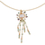Gold-accented multi-gemstone pendant necklace, 'Absolute Harmony' - Gold-Accented Quartz Tourmaline and Peridot Pendant Necklace