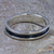 Men's silver band ring, 'Zen Energy' - Men's Taxco 950 Silver Band Ring Oxidized Polished Finishes (image 2) thumbail