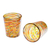 Vasos de jugo soplados a mano, (par) - Vasos de jugo multicolores soplados a mano ecológicos (par)