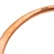 Copper bangle bracelet, 'Delightful Charm' - Modern Polished Copper Bangle Bracelet Crafted in Mexico