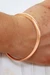 Copper bangle bracelet, 'Delightful Charm' - Modern Polished Copper Bangle Bracelet Crafted in Mexico
