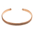 Copper cuff bracelet, 'Striped Charm' - Polished and Oxidized Copper Cuff Bracelet from Mexico