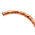 Pulsera de puño de cobre, 'Encanto texturizado' - Pulsera de puño de cobre texturizado hecha en México